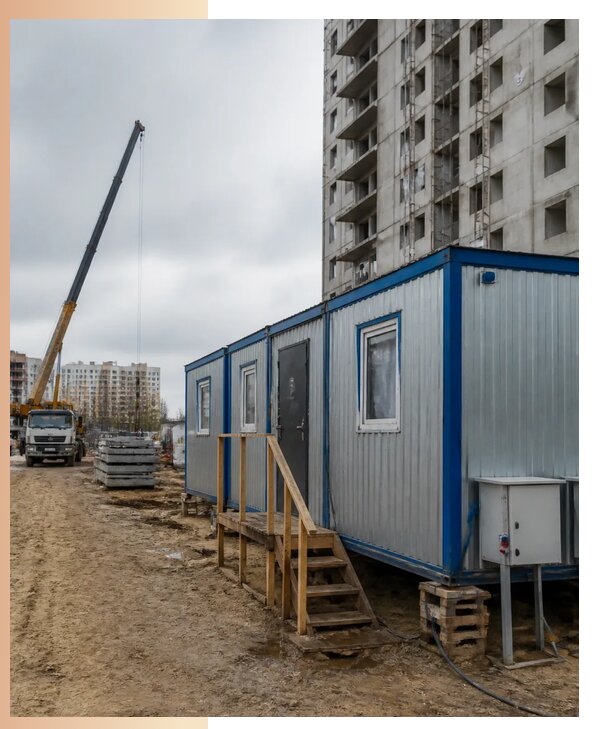 Аренда строительных вагончиков для рабочих в Крымске